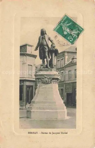 AK / Ansichtskarte BERNAY 27 Eure Statue de Jacques Daviel