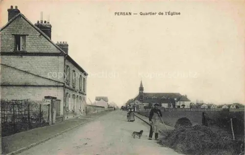 AK / Ansichtskarte Persan-Beaumont PONTOISE 95 Val-d Oise Quartier de l'Eglise