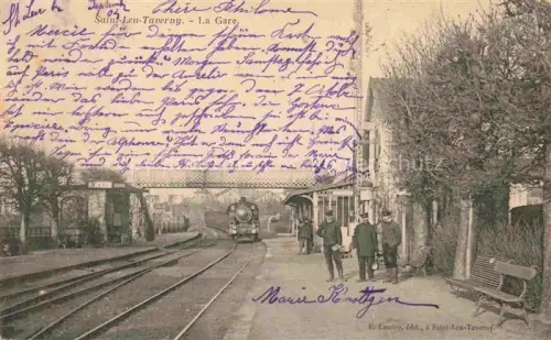 AK / Ansichtskarte Saint-Leu-Taverny La gare Bahnhof