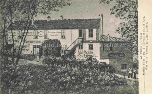 AK / Ansichtskarte Viarmes Sarcelles 95 Val-d Oise La Maison Dufour d'après le Tableau de Jules Deviné Kuenstlerkarte