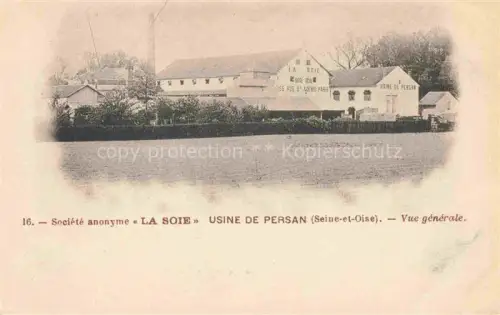 AK / Ansichtskarte Persan-Beaumont PONTOISE 95 Val-d Oise Société anonyme La Soie vue générale de l'usine