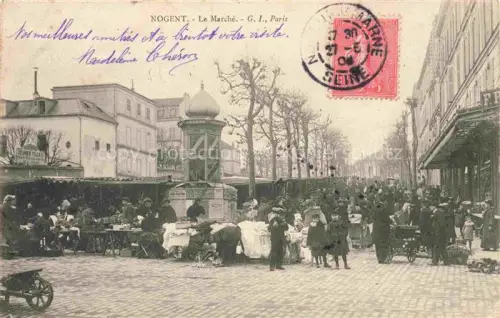 AK / Ansichtskarte NOGENT-SUR-MARNE 94 Val-de-Marne Le Marché