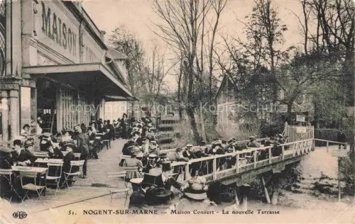 AK / Ansichtskarte NOGENT-SUR-MARNE 94 Val-de-Marne Maison Couvert la nouvelle terrasse