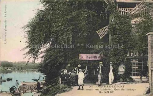 AK / Ansichtskarte Joinville-le-Pont Nogent-sur-Marne 94 Val-de-Marne Restaurant du Robinson Quai du Barrage