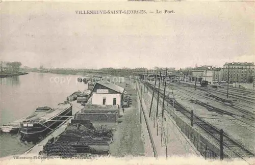 AK / Ansichtskarte Villeneuve-Saint-Georges CRETEIL 94 Val-de-Marne Le port