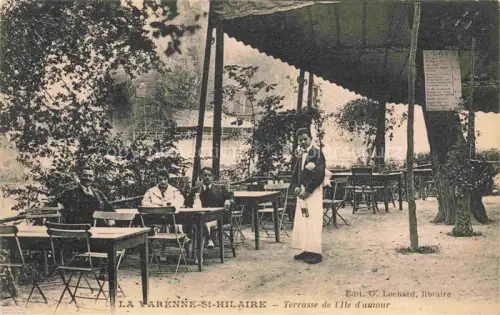 AK / Ansichtskarte La Varenne Saint Hilaire CRETEIL 94 Val-de-Marne Terrasse de l'Ile d'Amour