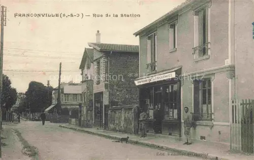AK / Ansichtskarte Franconville  PONTOISE 95 Val-d Oise Rue de la Station