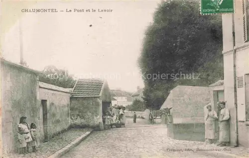 AK / Ansichtskarte Chaumontel SARCELLES 95 Val-d Oise Le pont et le lavoir