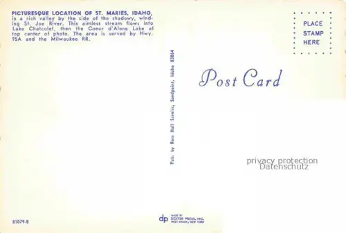 AK / Ansichtskarte St Maries Idaho USA Picturesque location