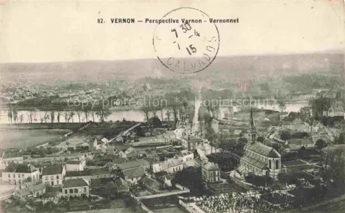 AK / Ansichtskarte Vernon  Evreux 27 Eure Perspective Vernon Vernonnet