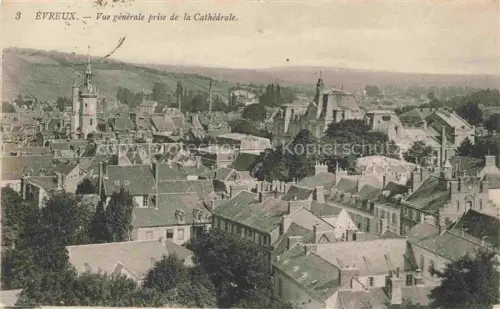 AK / Ansichtskarte EVREUX 27 Eure Vue generale prise de la Cathedrale