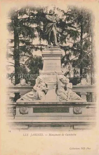 AK / Ansichtskarte Les Jardies Gambetta Sevres Boulogne-Billancourt 92 Hauts-de-Seine Monument de Gambetta