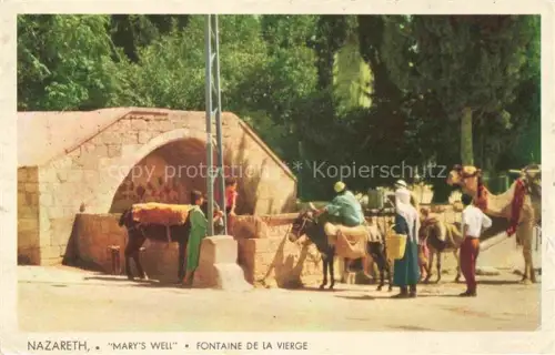 AK / Ansichtskarte Nazareth  Illit Israel Mary's Well Fontaine de la Vierge
