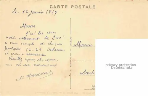 AK / Ansichtskarte Chateauneuf-sur-Loire Orleans 45 Loiret Les Bords de la Loire Le Chastaing