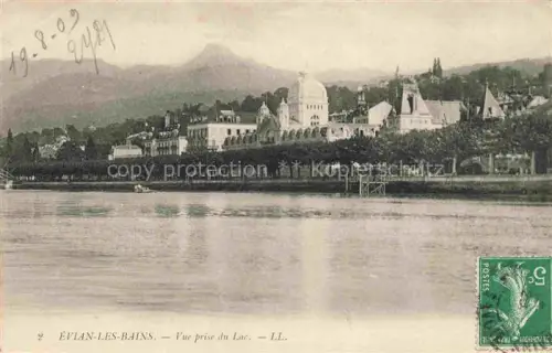 AK / Ansichtskarte Evian-les-Bains Thonon-les-Bains 74 Haute-Savoie Vue prise du Lac