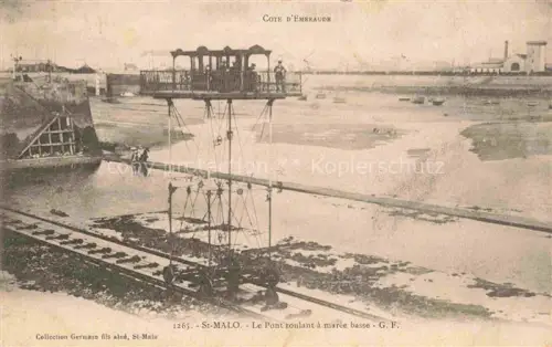 AK / Ansichtskarte ST-MALO SAINT-MALO 35 Le Pont roulant a maree basse