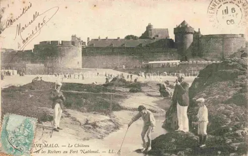 AK / Ansichtskarte SAINT-MALO ST-MALO 35 et les Rochers au Fort National