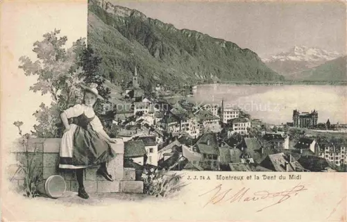 AK / Ansichtskarte MONTREUX  VD et la Dent du Midi