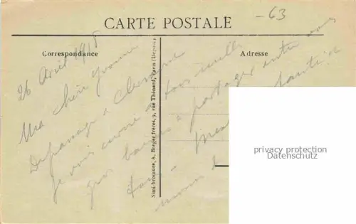AK / Ansichtskarte CLERMONT -FERRAND Auvergne 63 Puy-de-Dome Vue generale