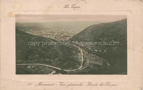 AK / Ansichtskarte Mazamet Castres 81 Tarn Vue generale Route des Usines