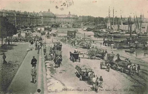 AK / Ansichtskarte BORDEAUX 33 Gironde Le Quai et Port Saint-Jean