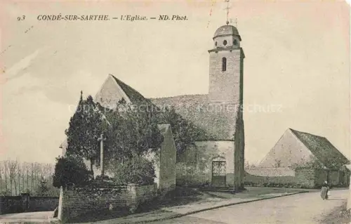 AK / Ansichtskarte Conde-sur-Sarthe ALENCON 61 Orne Eglise