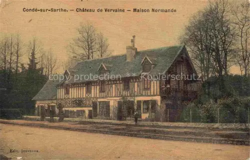 AK / Ansichtskarte Conde-sur-Sarthe ALENCON 61 Orne Chateau de Vervaine Maison Normande