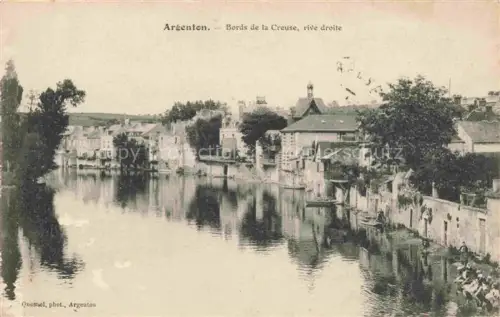 AK / Ansichtskarte Argenton -sur-Creuse Chateauroux 36 Indre Bords de la Creuse rive droite