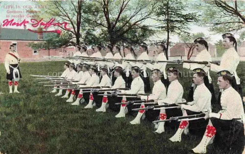 AK / Ansichtskarte Scotland  Schottland UK Gordons Prepare to receive Cavalry