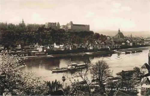 AK / Ansichtskarte Pirna Elbe Panorama Elbepartie