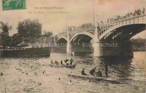 AK / Ansichtskarte Saint-Ouen  93 Saint-Denis Sur la Seine Courses aux Canards