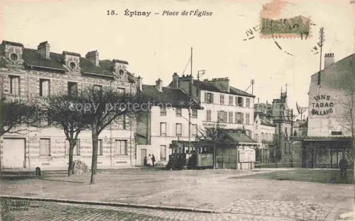 AK / Ansichtskarte EPINAY -SUR-SEINE 93 Seine-Saint-Denis Place de l'Eglise