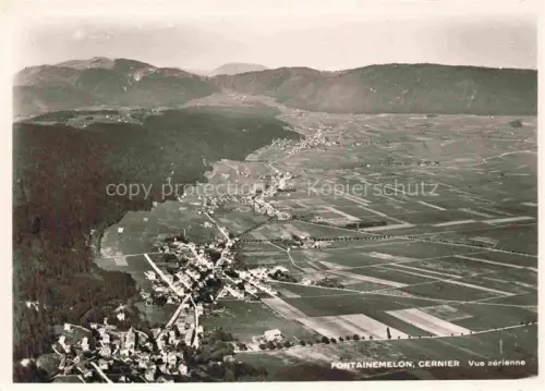 AK / Ansichtskarte Fontainemelon Val-de-Ruz NE Vue aérienne