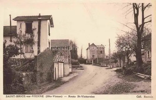 AK / Ansichtskarte Saint-Brice-sur-Vienne Rochechouart 87 Haute-Vienne Route St. Victurnien