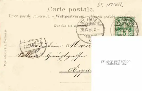 AK / Ansichtskarte St Imier Courtelary BE Panorama et la Combe-Grède