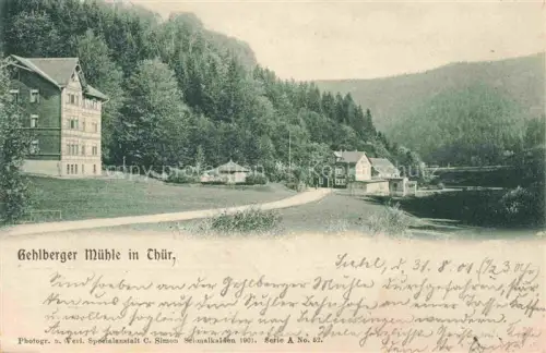 AK / Ansichtskarte Gehlberg Thueringen Gehlberger Muehle