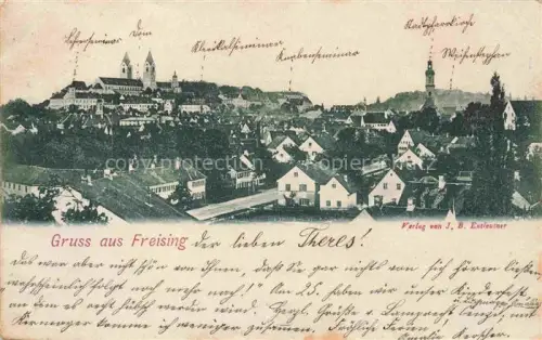 AK / Ansichtskarte Freising Oberbayern Stadtpanorama