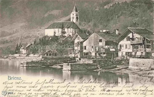 AK / Ansichtskarte Brienz Brienzersee BE Ansicht mit Kirche Seeufer