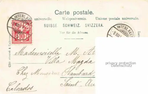 AK / Ansichtskarte Brienz Brienzersee BE Ansicht mit Kirche Seeufer