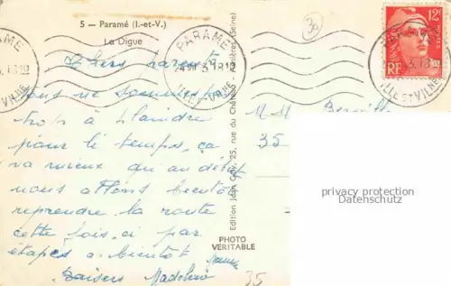 AK / Ansichtskarte PARAME St-Malo 35 Ille-et-Vilaine La Digue Plage Strand 