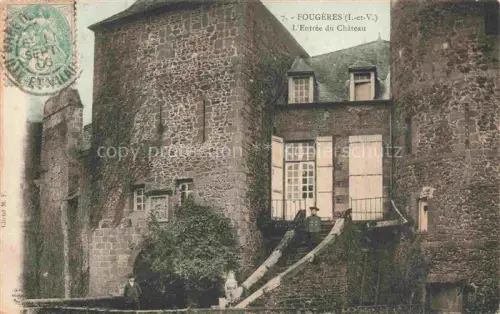 AK / Ansichtskarte Fougeres 35 Ille-et-Vilaine L'Entree du Chateau Schloss 