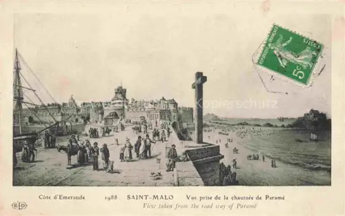 AK / Ansichtskarte SAINT-MALO ST-MALO 35 Cote d'Emeraude la chaussee de Parame 