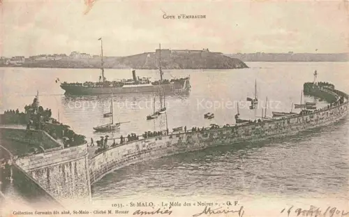 AK / Ansichtskarte ST-MALO SAINT-MALO 35 Le Mole des Noires Cote d'Emeraude Schiffe 