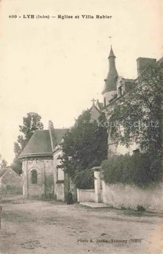 AK / Ansichtskarte Lye Chateauroux 36 Indre Eglise et Villa Rabier 