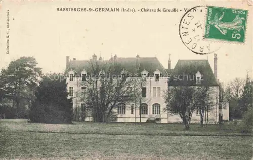 AK / Ansichtskarte Sassierges-Saint-Germain Chateauroux 36 Indre Chateau de Greuille Schloss