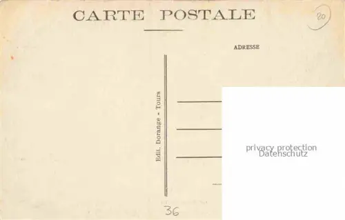 AK / Ansichtskarte Rouilly Chateau Le Blanc 36 Indre Schloss