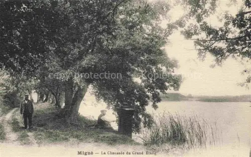 AK / Ansichtskarte Migne Le Blanc 36 Indre La Chaussee du Grand Etang 