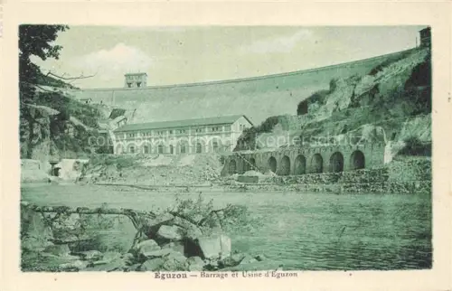 AK / Ansichtskarte Eguzon-Chantome La Chatre 36 Indre Barrage et Usine d'Eguzon