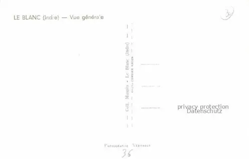 AK / Ansichtskarte Le Blanc 36 Indre Vue Generale Pont