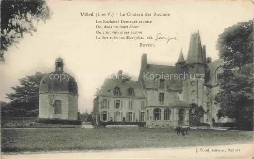 AK / Ansichtskarte Vitre  RENNES 35 Ille-et-Vilaine Le Chateau des Rochers 